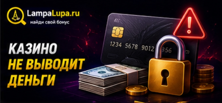 Казино не выводит деньги