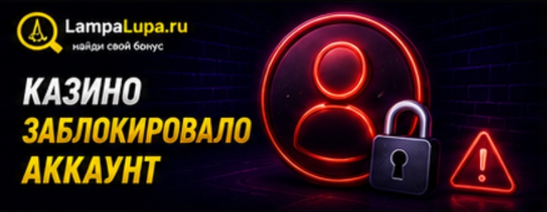 Казино заблокировало аккаунт