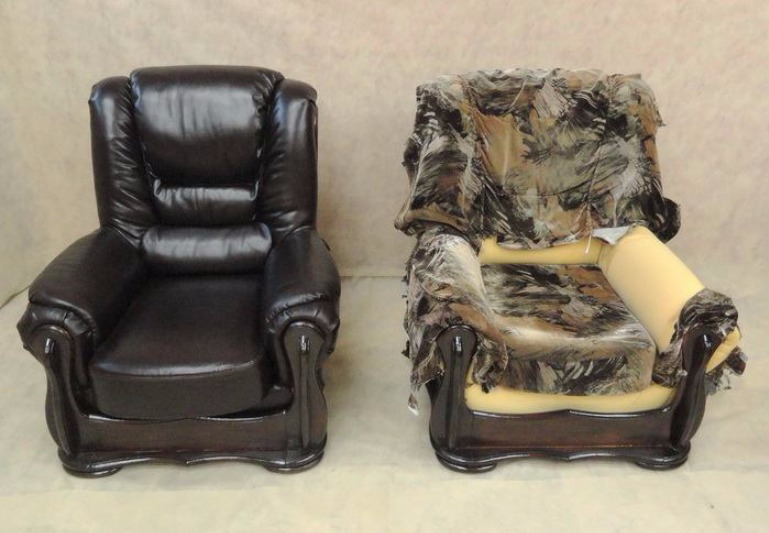 Как красиво перетянуть угловой диван. Мебель своими руками. Обивка или обшивка.